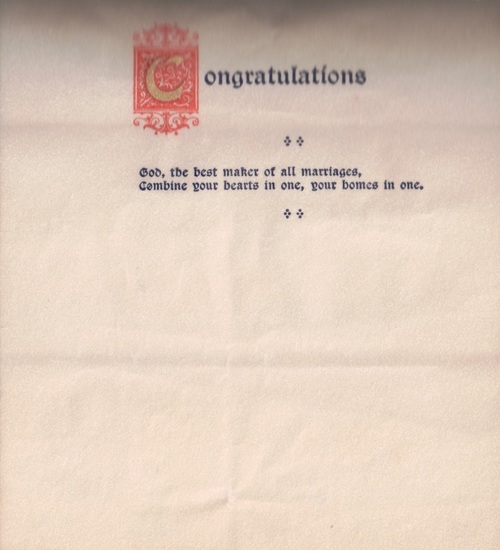 1912 Marriage Certificate for Noah Draper & Ethel Nelson